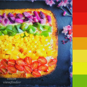 Rainbow pizza